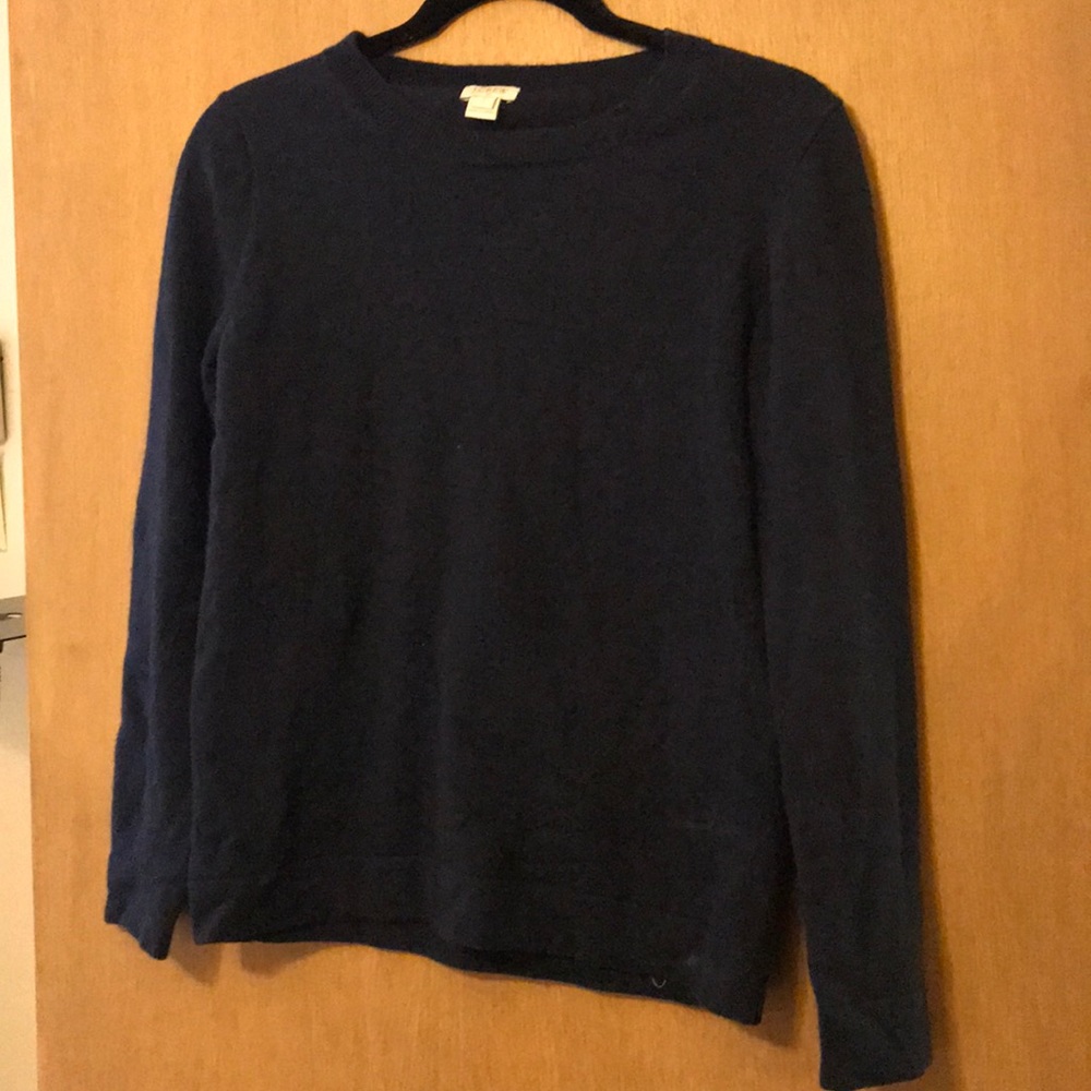 J Crew Navy Blue Sweater